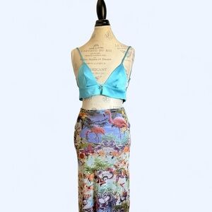 Blumarine logo plaque bralette NWT